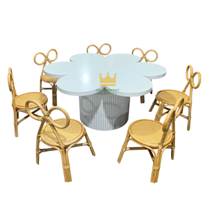 Sillas Infantiles de Mimbre y Ratán Hechas a Mano, Modernas, Seguras, Ecológicas, para Fiestas de Cumpleaños y Eventos - Product Image 1