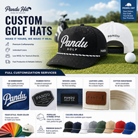 Gorra de Golf Personalizada con Visera Magnética, Perforada, con Cordón, Dos Tonos Blanco y Beige, Parche de Goma PVC Impermeable con Logotipo, Cierre a Presión Deportivo