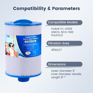 ไส้กรองน้ำสำหรับใช้ในบ้าน ผลิตภัณฑ์กรองอนุภาคสิ่งสกปรก สำหรับทำความสะอาดน้ำในสระว่ายน้ำ สปา ขายส่ง - Product Image 2