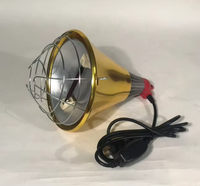 Lampe chauffante industrielle dorée pour animaux – Chauffe-nid réglable et anti-humidité pour l'élevage de volailles (approvisionnement en gros)