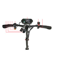 Nouvelle trottinette électrique tout-terrain en alliage d'aluminium à double amortissement pour adultes, moteur sans balais 1000W, capacité 120kg, 45 km/h, LED