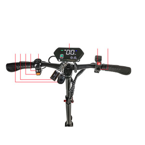 Nuovo Scooter Elettrico Fuoristrada per Adulti con Doppio Ammortizzatore in Lega di Alluminio, Motore Brushless 1000W, Capacità 120kg, 45 km/h, LED - Product Image 6
