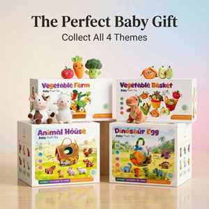 Safe Non-toxic PP Cotton Filled Farm Theme Plush <b>Toys</b> Simulation Cow Sheep Carrot Stuffed Baby Doll for Infants - Product Image 3