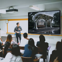 Tableau interactif d'enseignement scolaire en salle 75/85 pouces Android/Windows Edla 4K UHD, tableau blanc interactif AI pour adolescents