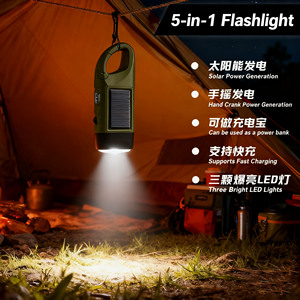 Mini <span class=keywords><strong>lampe</strong></span> torche LED étanche, <span class=keywords><strong>dynamo</strong></span> à manivelle d'urgence, <span class=keywords><strong>lampe</strong></span> solaire pour le camping en plein air, la randonnée, <span class=keywords><strong>lampe</strong></span> rechargeable IP65 - Product Image 3