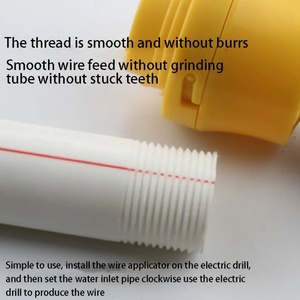 Taladro eléctrico para cambiar la manga de la tubería de agua, máquina de alambre, troquel de plástico para el hogar, máquina de alambre de manga eléctrica, herramienta, tubería de agua PPR - Product Image 5