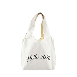 Wholesale Custom Design Sublimation Printed Logo Eco Blank <b>Plain</b> Reusable Durable <b>Canvas</b> Shoulder Cotton Tote Shopping Bag - Product Image 1