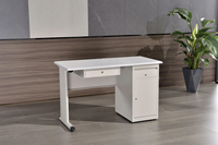 Table de bureau à structure métallique, table d'étude en acier, mobilier de bureau, table de travail pour ordinateur, bureau à domicile