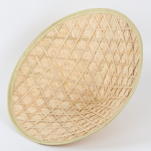 Bamboo Woven Wide Brim <b>Straw</b> <b>Hat</b> Natural Grass Hand Drawn Conical <b>Hat</b> Unisex Adult Summer Outdoor Use - Product Image 3