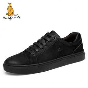 Nuevos Zapatos Deportivos Casuales de Moda para Hombre con Cuero Genuino de Canguro, Piel de Vaca y Piel de Cerdo, Estilo Moderno para Caminar, Suela de Goma - Product Image 2