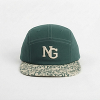 Gorra de Campamento Personalizada con Logotipo, Transpirable, Reciclada, 100% Poliéster, 5 Paneles, para Trail Running, de Algodón, Sin Estructura, con Cierre a Presión