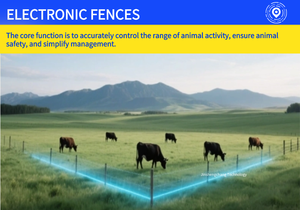 Livestock Virtual Fencing Collar Premium Cow <strong>Tracking</strong> <strong>Device</strong> Real-Time Positioning LBS Plastic 1 Year 4G App Control Efficient - Product Image 4