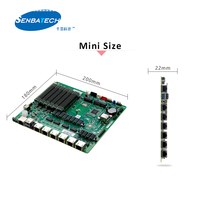 Placa Base Mini ITX de 6 Puertos LAN DDR4 con Bypass PS2 Opcional y 6 Puertos USB para Dispositivos de Seguridad de Red y Enrutadores
