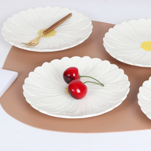 <strong>Ceramic</strong> 6.7 Inch pink <strong>Flower</strong> Shaped Dish <strong>Ceramic</strong> Floral Charger <strong>Plates</strong> for Wedding Decoration <strong>Ceramic</strong> Microwave Dish <strong>Plate</strong> - Product Image 5