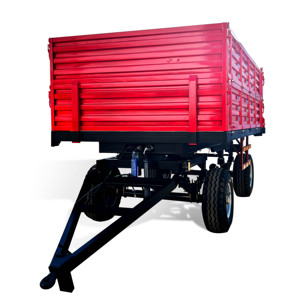 Remorque agricole hydraulique avec tracteur 3ton 5 tonnes 7 tonnes remorque à benne basculante agricole en stock - Product Image 1