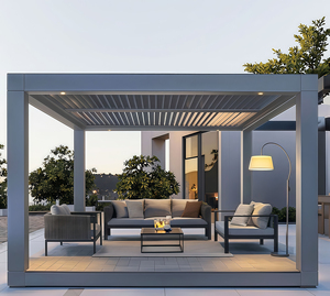 Supports de pergola en aluminium 4x4 en <span class=keywords><strong>kit</strong></span>, vente en gros, cadre de gazebo personnalisé avec MOQ 10 pièces pour la construction extérieure, directement de l'usine - Product Image 1