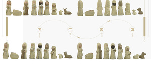 <span class=keywords><strong>Presepe</strong></span> da Interno Sacra Famiglia con Gesù Bambino in Resina Scena della Mangiatoia per Natale Decorazione per Soggiorno - Product Image 5