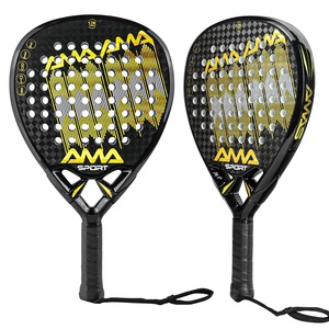 AMA SPORT <span class=keywords><strong>Raquette</strong></span> de tennis de <span class=keywords><strong>padel</strong></span> en fibre de carbone 12K avec logo personnalisé en forme de diamant et bonne rotation et contrôle de la tête - Product Image 5