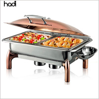Matériel de traiteur de luxe pour hôtels et mariages : Réchauds de buffet, Chauffe-plats, Chafer Dish argenté pour la restauration