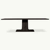 Table à manger de style moderne pour appartement et villa, taille et couleur personnalisables, meubles en bois pour la maison