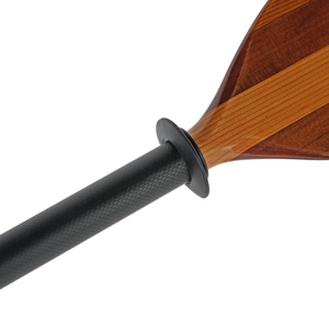 Neokudo OEM Palettes en bois à arbre en carbone avec <span class=keywords><strong>bord</strong></span> <span class=keywords><strong>de</strong></span> protection Pagaie <span class=keywords><strong>de</strong></span> kayak <span class=keywords><strong>de</strong></span> pêche 2 pièces 220-230CM Réglable RED CEDAR Bade - Product Image 4