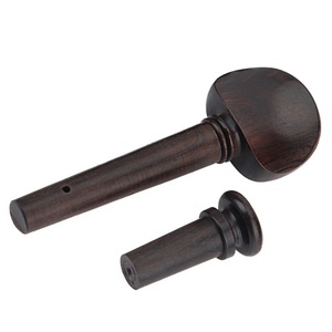 ชุดอุปกรณ์ไวโอลินไม้มะเกลือ 1 ชุด ขนาด 4/4 ประกอบด้วย ที่พักคาง หมุดยึดสาย ตัวปรับเสียง และปลายก้าน - Product Image 4