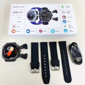 Montre connectée TWS pour homme AIMB-Z19 Fashion Factory 2 en 1 avec écran TFT, suivi de la fréquence cardiaque, appels Bluetooth, musique et écouteurs sans fil - Product Image 5