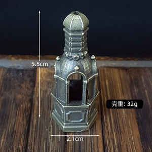 Creativo Retro ahuecado pabellón incienso palo titular diseño libre escritorio Metal artesanía adornos vacaciones regalos conjuntos - Product Image 4