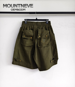 Pantaloncini Cargo da <span class=keywords><strong>Uomo</strong></span> in Denim Morbido, Taglie Forti, Mezzi Lunghi, Casual con Multi-Tasche per l'Estate - Product Image 5
