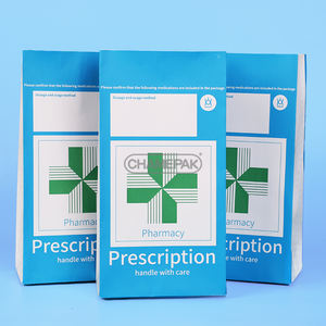 Sacs <span class=keywords><strong>en</strong></span> papier pour <span class=keywords><strong>pharmacie</strong></span> avec logo imprimé personnalisé Sacs <span class=keywords><strong>en</strong></span> papier pour pain kraft blanc SOS pour médicaments sans poignées - Product Image 2