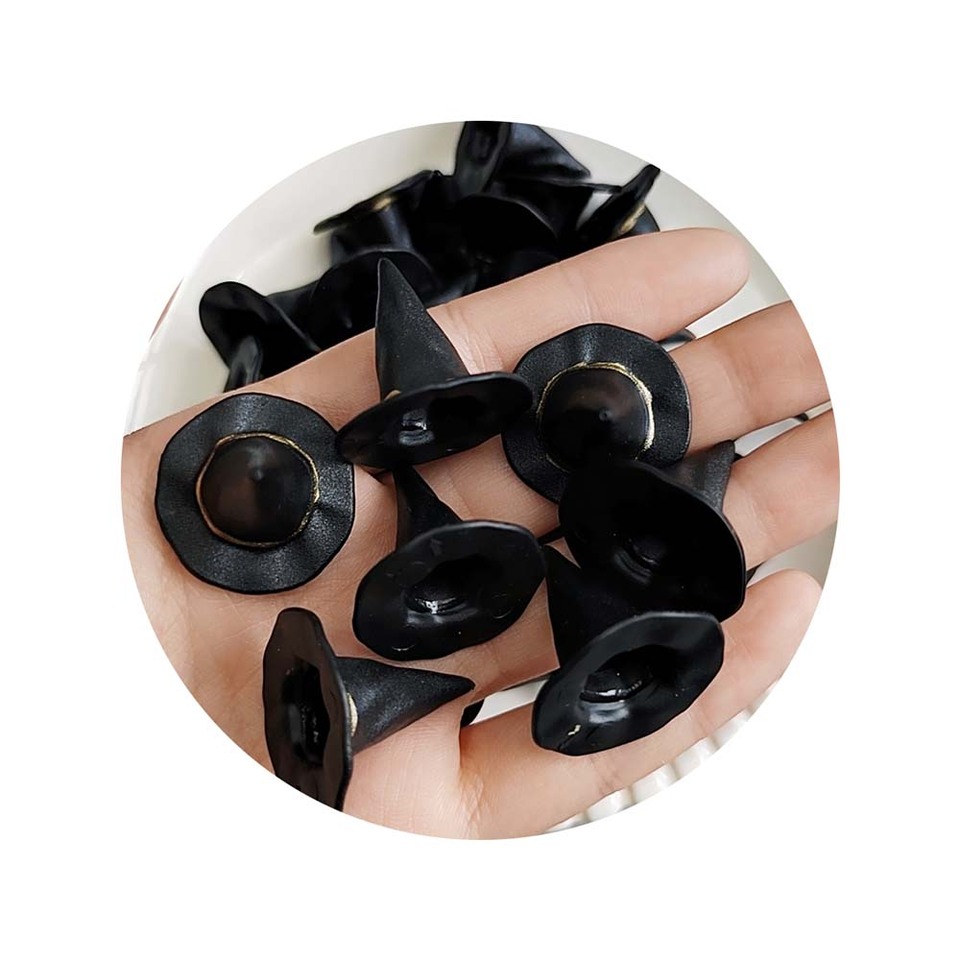 Spooky Mini Witch Hat Pointed Black Witchcraft Hats For Diy Halloween Hair Accessories & Party Decorations