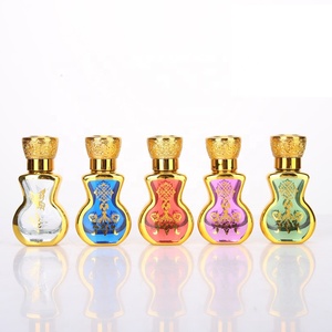 Offre Spéciale – Flacon d'huile essentielle en verre doré électrolytique de 10 ml, mini flacon vide <span class=keywords><strong>à</strong></span> bille avec bouchon couronne doré - Product Image 4