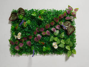 Mur végétal artificiel certifié UV de haute qualité, <span class=keywords><strong>haie</strong></span> de plantes vertes d'extérieur, feuilles, fleurs, mousse, décoration murale <span class=keywords><strong>pour</strong></span> les festivals - Product Image 6