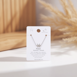 Cavigliera con ciondolo Pesci in acciaio inossidabile per donna, gioielli zodiacali, cavigliere alla moda - Product Image 3