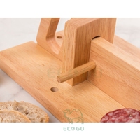 Saucisse et Chorizo Guillotine Slicer Premium Saucisse Salami Cutter Saucisse Planche à découper Idéal Bacon Trancheuse avec poignée et lame tranchante