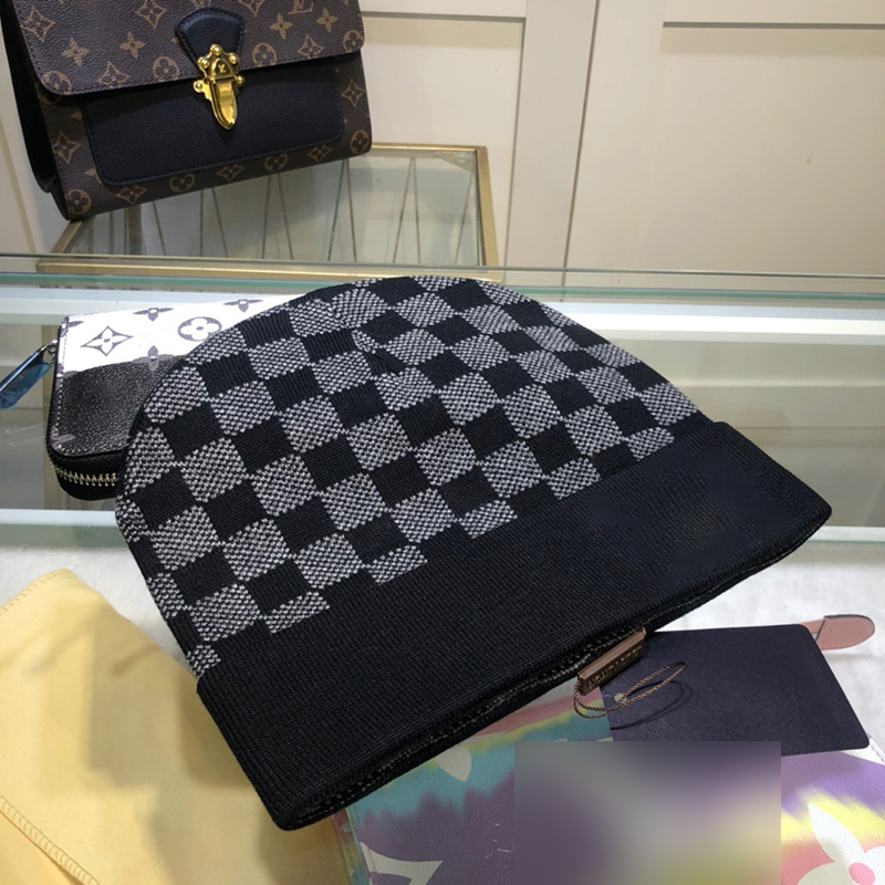 Высококачественная кашемировая зимняя Мягкая Теплая Вязаная Шапка-бини с буквенным принтом