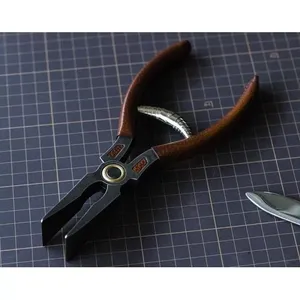 Leather Wire Pliers High-hardness Flat-nose Pincers Leather Edge Stitch Finishing Rolling Edge Flip Bag Edge Bone Tongs