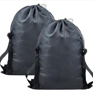 حقيبة كتف قابلة للتعديل مخصصة نايلون معلقة ملابس متسخة حقيبة ظهر قابلة للغسل مع حزام كتف لاستخدام الغسيل - Product Image 1