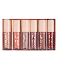 Gloss à lèvres liquide HANDAIYAN, densité imperméable, longue durée, ensemble de gloss à lèvres 6 couleurs, coffret cadeau K1
