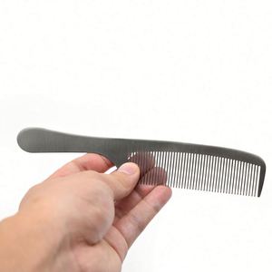 <b>Creative</b> <b>Gift</b> Silver Stainless Steel Hair Styling Comb with Fine Tooth - Product Image 4
