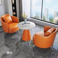 Ensemble de canapés et fauteuils de luxe pour bureau à domicile, salon de beauté, club, réception, appartement, bureau de vente, table de négociation