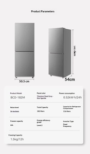 <span class=keywords><strong>Réfrigérateur</strong></span> Midea Officiel 182L à Double Porte, Économe en Énergie, Dégivrage Automatique, Silencieux, Idéal pour Dortoirs et Petits Espaces Domestiques - Product Image 4