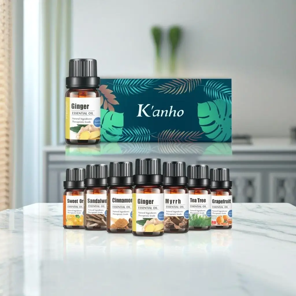 Kanho Custom Logo Natürlicher Bio-Pflanzen extrakt Fett verbrennungs creme Gewichts verlust Produkte Frischer Ingwer Abnehmen Ätherisches Öl