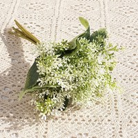 Bahan Bunga Baby Breath Plastik Buatan Berkualitas Tinggi Grosir untuk Dekorasi Dinding Tanaman Pernikahan, Pesta Rumah