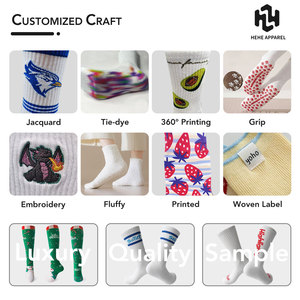 Chaussettes de sport en coton <span class=keywords><strong>pour</strong></span> hommes, personnalisées, de <span class=keywords><strong>luxe</strong></span>, à faible MOQ, style streetwear, tricotées, avec logo - Product Image 4