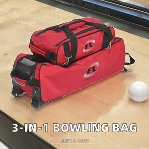 Sac de bowling Three Plus One, articles de sport et de divertissement, avec trois balles et trois options de couleurs - Product Image 2