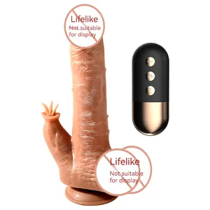 หญิงผู้ใหญ่คู่Dildo Vibratorที่มีประสิทธิภาพ 9 ความเร็วPulseโหมดG-Spotและกระตุ้นClitoral Sex Toy
