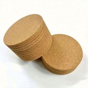 Posavasos Promocionales de Corcho con Logotipo Impreso, Posavasos Ecológicos de Corcho, Posavasos Redondos Personalizados con Logotipo, Posavasos Sublimables - Product Image 1