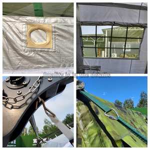 Nueva Carpa de Verano Personalizada Grande de Una Habitación, Portátil, Impermeable, Color Verde Militar, para 40 Personas, Alojamiento para Comando de Base - Product Image 4