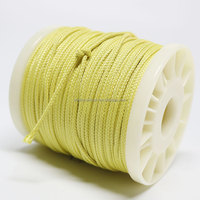 Corde tressée en Para Aramid 1414, résistante aux hautes températures, ignifuge, isolée, résistante à l'usure, corde de traction pour évacuation en cas d'incendie, 0,6 mm, 80 lb, 1000